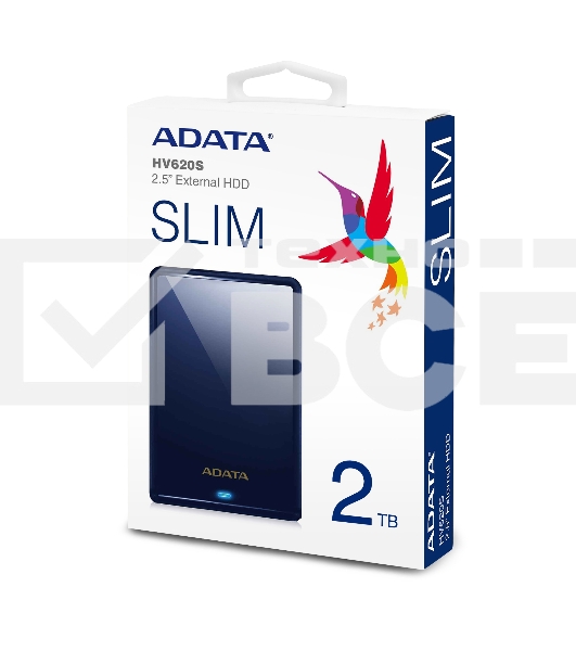 Внешний жесткий диск 2TB ADATA HV620S, 2,5