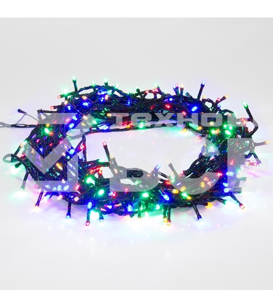 Гирлянда светодиодная универсальная 120 LED МУЛЬТИКОЛОР 12 метров с контроллером