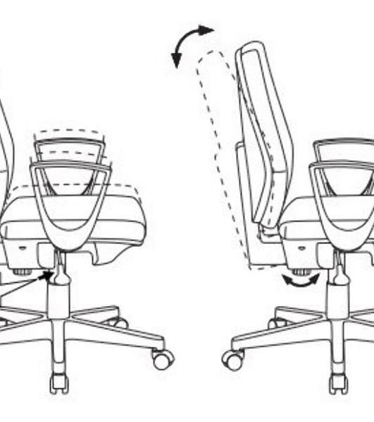 Кресло офисное Бюрократ CH-545 синий 38-415 крестовина пластик