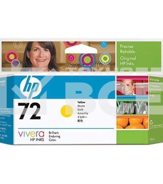 Картридж струйный HP №72 C9373A желтый для HP DJ T1100/T610 (130мл)