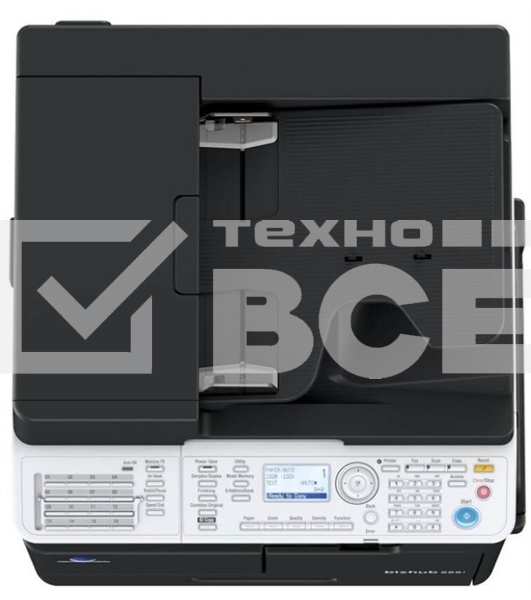 МФУ Konica Minolta bizhub 225i (А3, ч/б, 22 ppm, 256Mb, USB, Ethernet, лоток 250л, без крышки, без тонера)