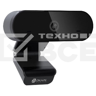 Камера Web Oklick/Оклик OK-C008FH черный 2Mpix (1920x1080) USB2.0 с микрофоном