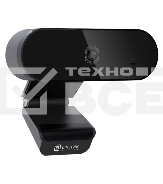 Камера Web Oklick/Оклик OK-C008FH черный 2Mpix (1920x1080) USB2.0 с микрофоном