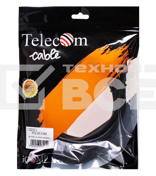 Кабель соединительный Telecom DisplayPort DP-DP 1.2V 4K@60Hz  5м <CG712-5M>