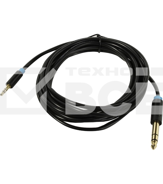 Кабель Vention аудио Jack 6,5 mm M/ 3,5 M - 3 м