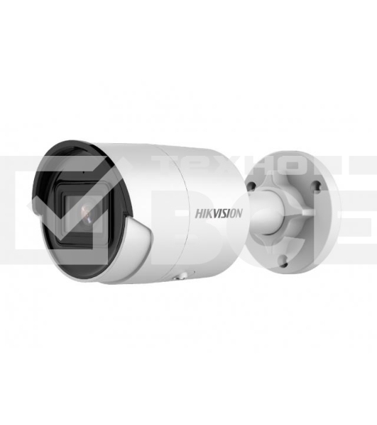 Цилиндрическая IP-камера Hikvision DS-2CD2083G2-IU(2.8mm) 8Мп уличная  с EXIR-подсветкой до 40м и технологией AcuSense1/2.8
