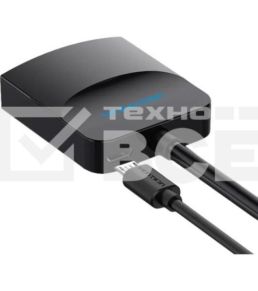 Мультимедиа конвертер активный Vention DVI-D 25М > VGA - 0.15 м. Чёрный