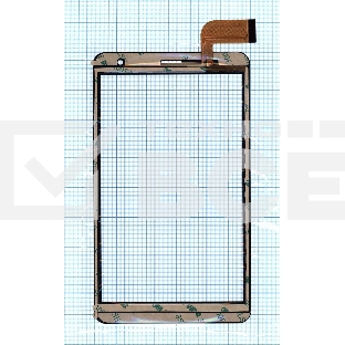 Сенсорное стекло (тачскрин) DEXP Ursus N570 черное