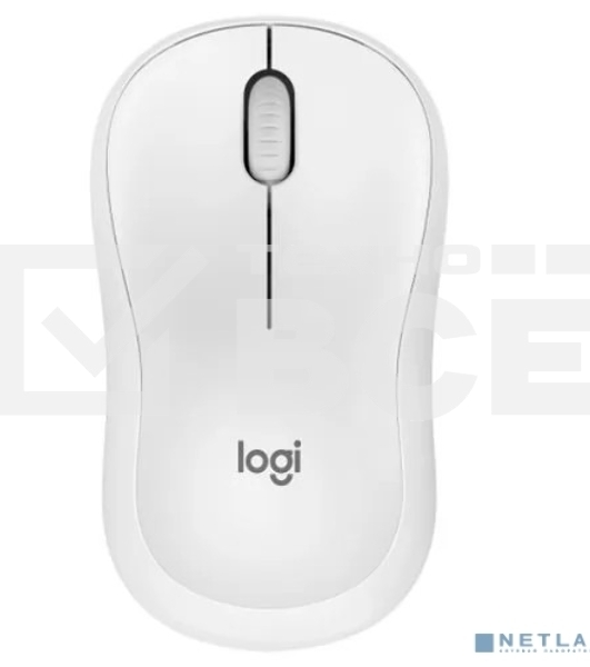Мышь беспроводная Logitech M240 SILENT белый, 4000 dpi, Bluetooth, кнопки - 3