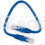 Патч-корд медный UTP Cablexpert PP10-0.25M/B кат.5e, 0.25 м, литой, многожильный (синий), фото2