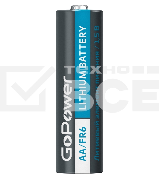 Батарейка GoPower FR6 AA BL2 Lithium 1.5V  (2 шт.)