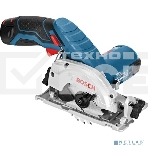 Пилы электрические сабельные, ленточные, Лобзики Bosch GKS 10,8 V-LI 06016A1001 Пила циркулярная аккумуляторная {диаметр диска 85мм, скорось вращения 1400 об/мин,напряжение аккум 10.8 В,емкость аккум 2А*ч,вес 1.2кг}, фото2