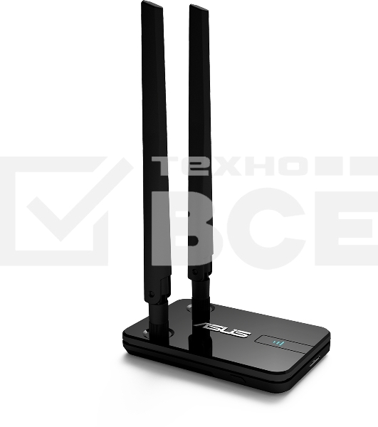 Адаптер ASUS USB-AC58, WI-FI 802.11ac, 400 + 867 Mbps USB 3.0 Adapter +2 внешняя антенна