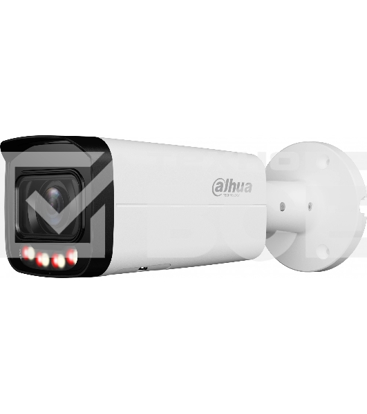 Уличная цилиндрическая IP-видеокамера DAHUA DH-IPC-HFW2449TP-ZAS-IL Smart Dual Light с ИИ 4Мп, 1/2.9” CMOS, моторизованный объектив 2.7~13.5мм, видеоаналитика, ИК до 60м, LED до 60м, IP67, IK10