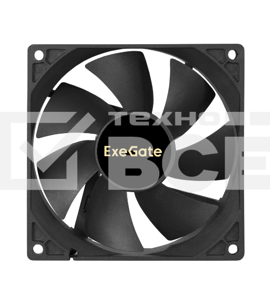 Вентилятор 12В DC ExeGate ExtraSilent ES09225S3P (92x92x25 мм, Sleeve bearing (подшипник скольжения), 3pin, 2000RPM, 25dBA)