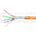 Кабель Cablexpert Россия FPC-5051E-LSZH-4-CU indoor, FTP-LSZH 4x2x0.51, медный, кат.5e, однож., 305м, box, оранжевый, фото 1