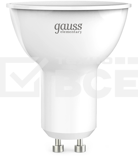 Лампа светодиодная Gauss Elementary 13621 11Вт цок.:GU10 софит 180B св.свеч.бел.нейт. MR16 (упак.:10шт)