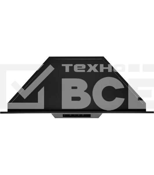 Вытяжка встраиваемая Kuppersberg INLINEA 72 Black, ширина 72 см, отвод/рециркуляция, 850 м3/час, электронное сенсорное управление, таймер, пульт ДУ, 3 скорости, светодиодное освещение 2х3,5 Вт, металлический жироулавливающий фильтр, угольный фильтр С6С (о