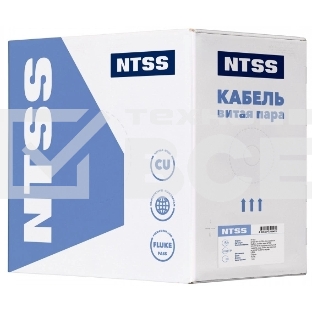Кабель информационный NTSS NTSS-IN-UUTP4-5E-LSZH-GY кат.5E U/UTP 4 пары 24AWG LSZH внутренний 305м серый