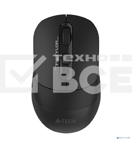Мышь беспроводная A4Tech Fstyler FB10CS черный, 2000 dpi, радиоканал, Bluetooth, USB, кнопки - 4