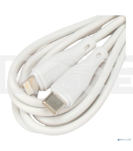 Кабель USB2.0 Cablexpert CCB-USB2-CMAPO1-2MW, Type-C/Lightning, издание Classic 0.1, 3A, 20Вт, 2м, белый, коробка