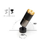 Корпус светильника C6313 SBK черный песок D60*H80mm MR16 GU5.3, фото11