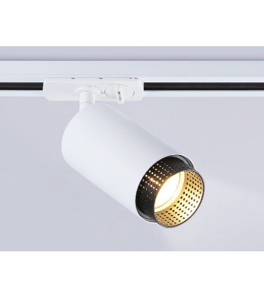 Трековый однофазный светильник Ambrella light GL5161 WH/BK белый/черный GU10 max 12W D60*190