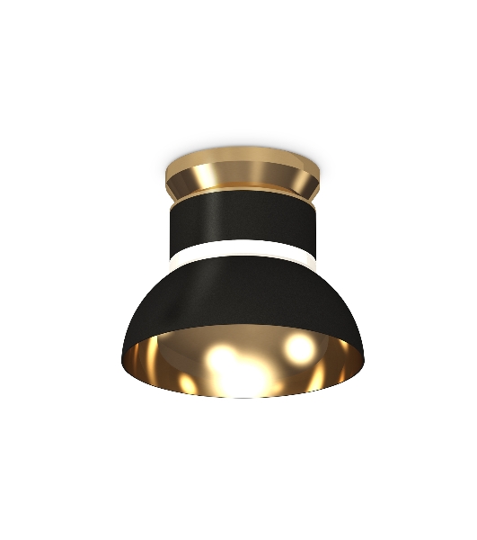 Светильник Ambrella Light XS8102061 SBK/PYG/CL черный песок/золото желтое полированное/прозрачный GX53 (N8909, C8102, N8145)