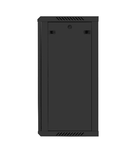 Шкаф телекоммуникационный 19' настенный 18U ExeGate EC-WM-18U.450.G.BLACK (19”, 18U, 600x450x901mm (ШхГхВ), передняя дверь закаленное стекло, съемные боковые панели, пыле- и влагозащита IP23, черный RAL 9004, 2 коробки)