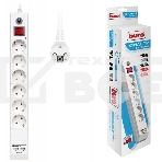 Сетевой фильтр Buro BU-SP5_USB_2A-W 5м (6 розеток) белый (коробка), фото6