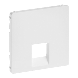 Лицевая панель для одиночных телефонных/информационных розеток. Белая Valena LIFE. 