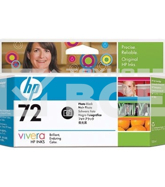 Картридж струйный HP №72 C9370A черный для HP DJ T1100/T610 (130мл)
