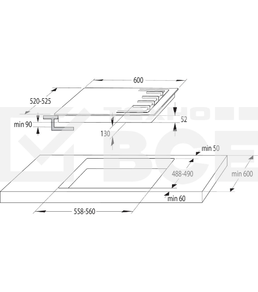 Газовая варочная поверхность Gorenje GE681X нержавеющая сталь