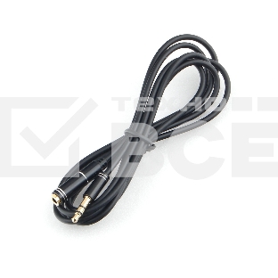 Кабель аудио удлинительный Cablexpert CCAB-02-35MF-1.5MB. 3.5 Jack (M)/3.5 Jack (F), черный, 1.5м, блистер