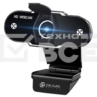 Камера Web Oklick/Оклик OK-C012HD черный 1Mpix (1280x720) USB2.0 с микрофоном