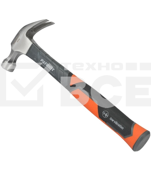 Молоток столярный PATRIOT СHF-450 с фиберглассовой рукояткой, 450г