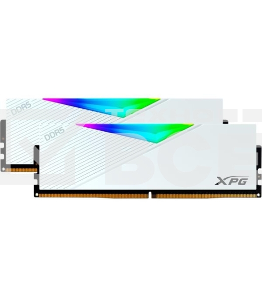 Оперативная память XPG Lancer, DDR5, 32GB (2x16GB), 7200MHz, CL34, с радиаторами, RGB, белый