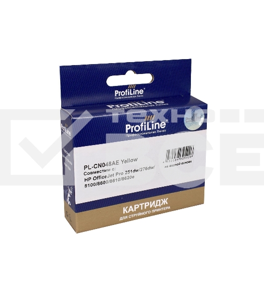 Картридж струйный PL-CN048AE №951XL для принтеров HP OfficeJet Pro 251dw/276dw/8100/8600/8610/8620e Yellow ProfiLine