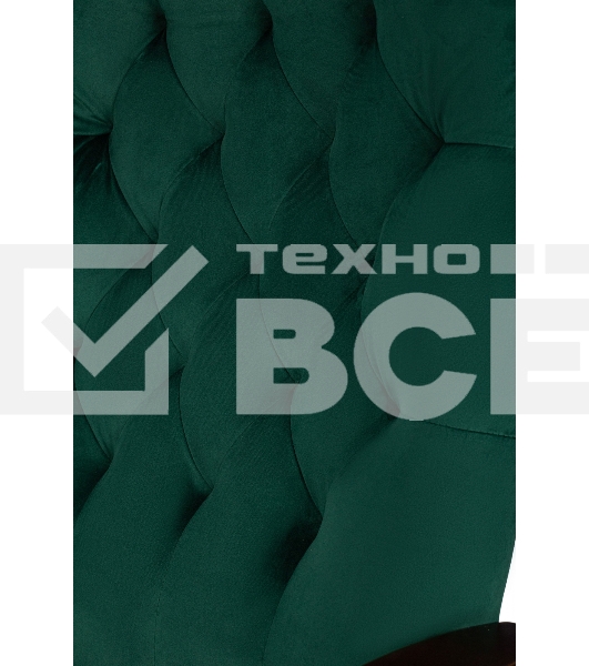 Кресло руководителя Бюрократ T-9928WALNUT Fabric Italia Green зеленый, крестов. металл/дерево