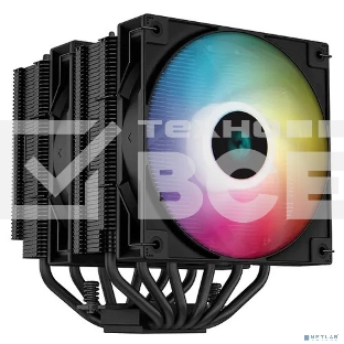 Кулер для процессора DEEPCOOL AG620 BK ARGB черный, 120 мм, алюминий/медь, 1850 об/мин, 29.4 дБ, 4 pin, 260 Вт, 157 мм
