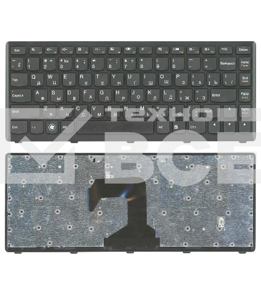Клавиатура для ноутбука Lenovo IdeaPad S300 S400 S405 черная