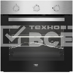 Газовый духовой шкаф Beko BBIGT21100X с откидным электрическим грилем; автоматический электроподжиг; поворотные переключатели; металлические направляющие; объем - 72л; 3 стекла дверцы; 1 решетка; 1 противень; вертел. Цвет: Нержавеющая сталь; Материал пане, фото6