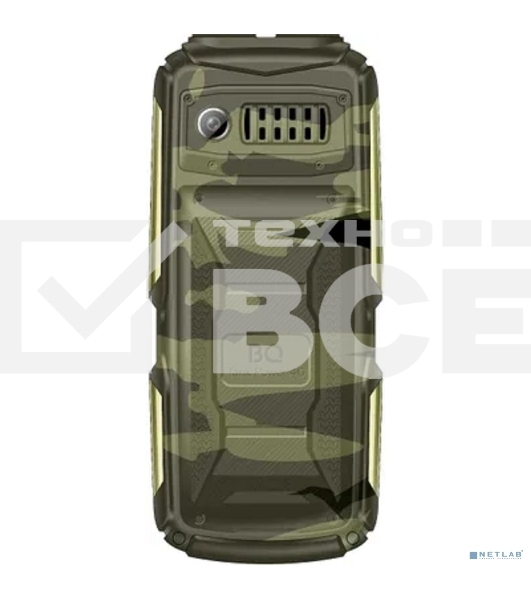 Мобильный телефон BQ 2410L Tank Power 4G камуфляж/золотистый