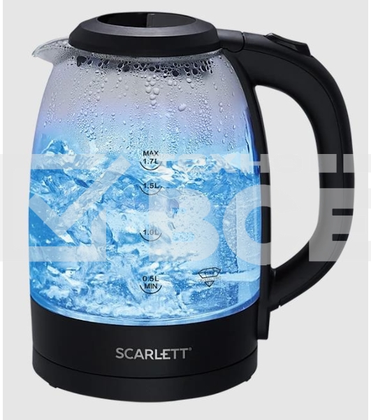 Чайник Scarlett SC-EK27G11, 2200Вт, 1.7л, черный