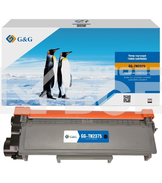 Картридж лазерный G&G GG-TN2375 черный (2600стр.) для Brother HL-L2300DR/L2340DWR/L2360DNR/L2365DWR