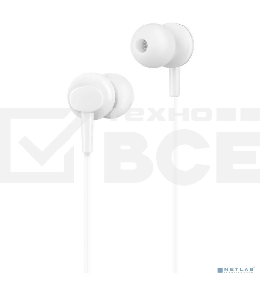 Проводные наушники-вставки с микрофоном Hoco M14 белый