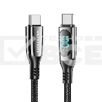 Кабель Vention USB 2.0 CM/CM с LED дисплеем - 1.2м. черный 5А PD100W, шт., фото10