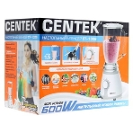 Блендер настольный Centek CT-1326 600 Вт, 2 скорости + импульс, чаша 1,5 Л с ручкой и мер. разметкой, фото2