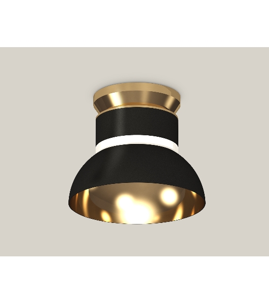 Светильник Ambrella Light XS8102061 SBK/PYG/CL черный песок/золото желтое полированное/прозрачный GX53 (N8909, C8102, N8145)