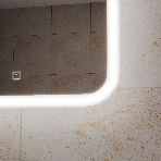 Зеркало Bau Stil 40х70, сенсорная LED подсветка, пластиковый защитный корпус, фото2